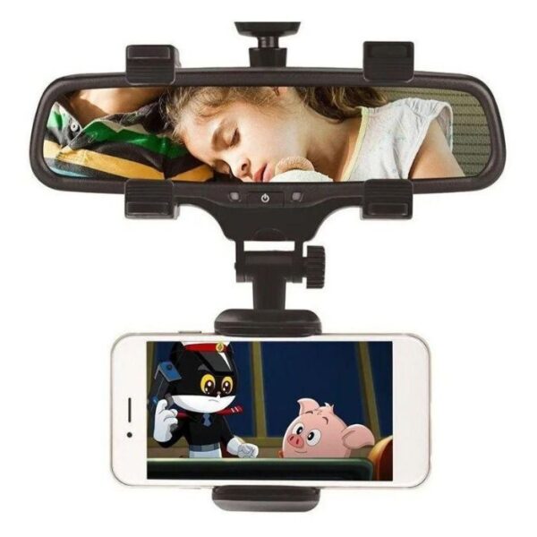 Suporte Veicular Retrovisor De Carro Celular Smartphone Gps - Image 6